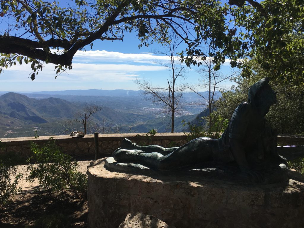 Blick von Montserrat auf den Tibidabo